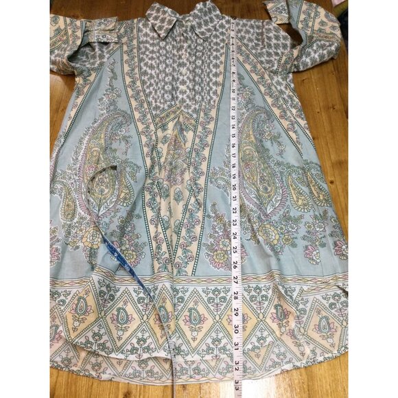 Soft Surroundings Tabitha Tunic Top Lightweight Shirt Pastel Paisley Floral XS - Picture 8 of 8